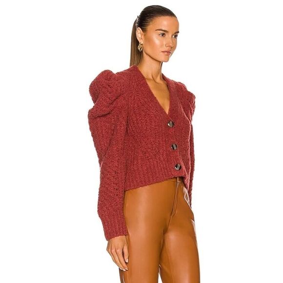 ULLA JOHNSON ODETTE CARDIGAN ROSEWOOD L - Picture 6 of 8